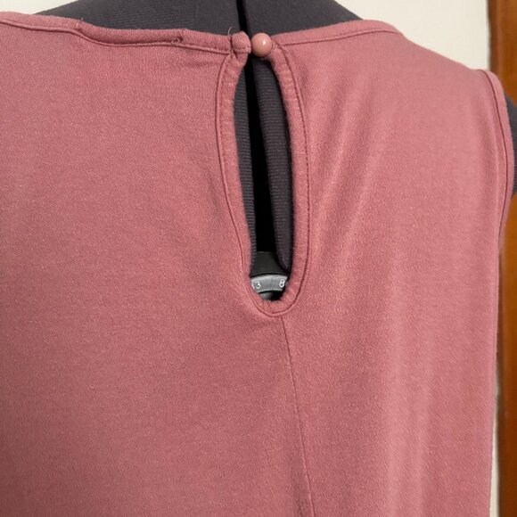 Rose Sleeveless Romper by Enough About Me – Elastic Waist, Pockets, Size S/M - Picture 6 of 8